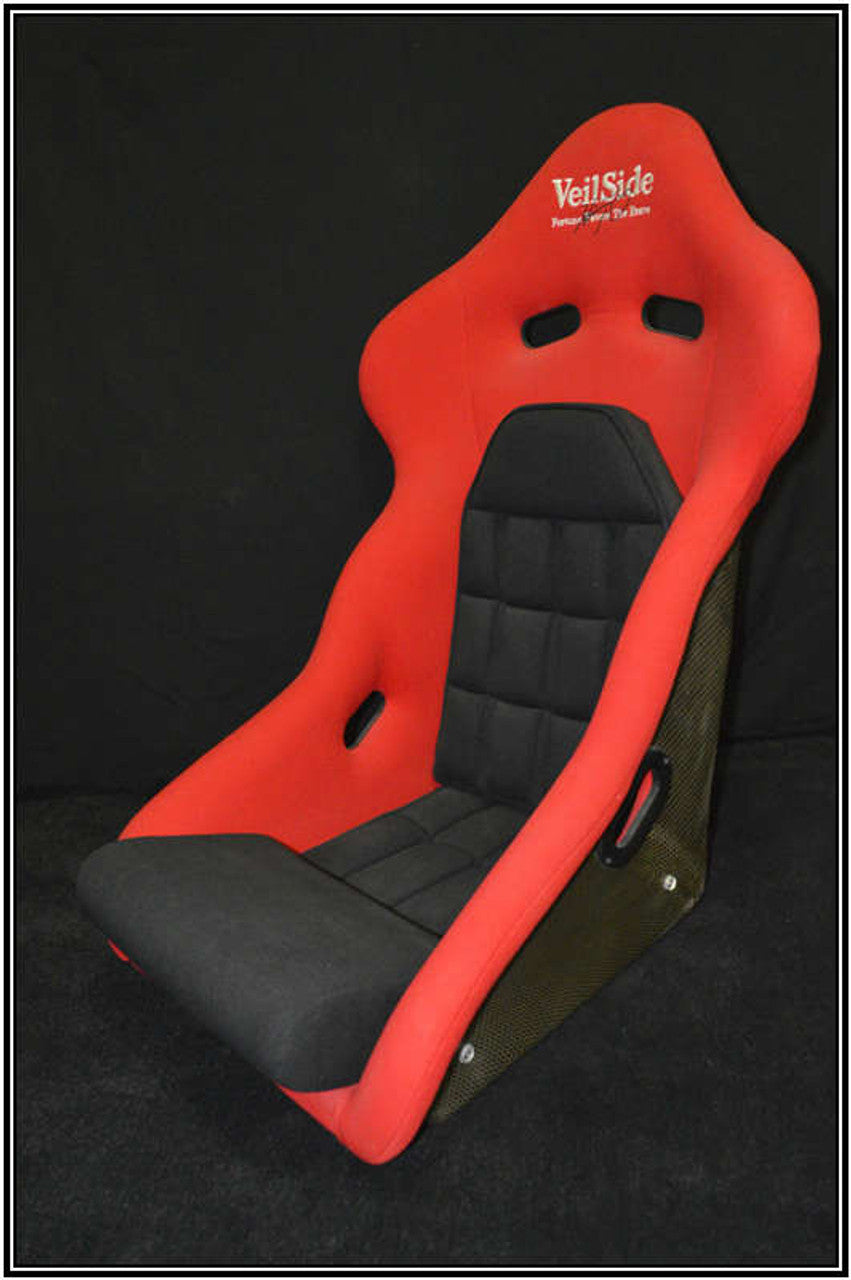 VeilSide VS D-1R Bucket Racing Seat Carbon Red Center/Black